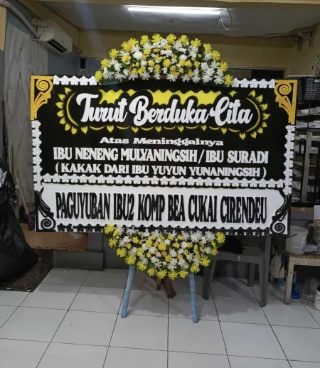 Papan Bunga Duka Balai Kota Mataram